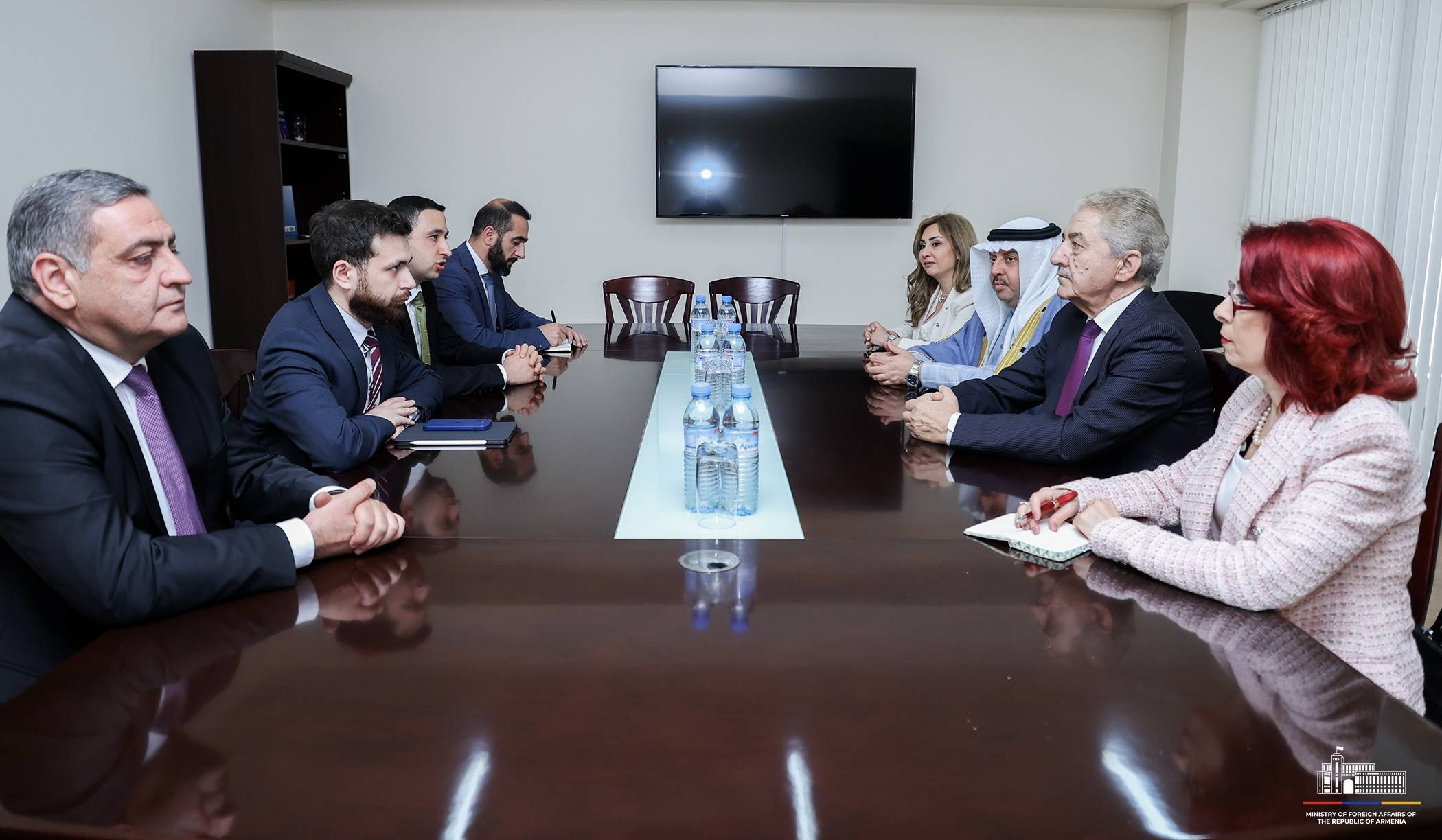 Meeting of Deputy Foreign Minister of Armenia Vahan Kostanyan with Muhammad Akram Al-Ajlani, Deputy Speaker of Syrian People's Assembly