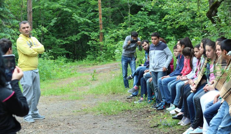 The summer camp of junior journalists in Dilijan