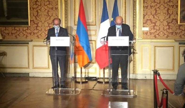 Press conference of the Foreign Ministers of Armenia and France
