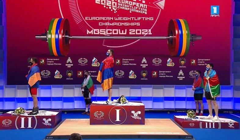 Armenian weightlifter Samvel Gasparyan became champion of Europe, Arsen Martirosyan - vice-champion