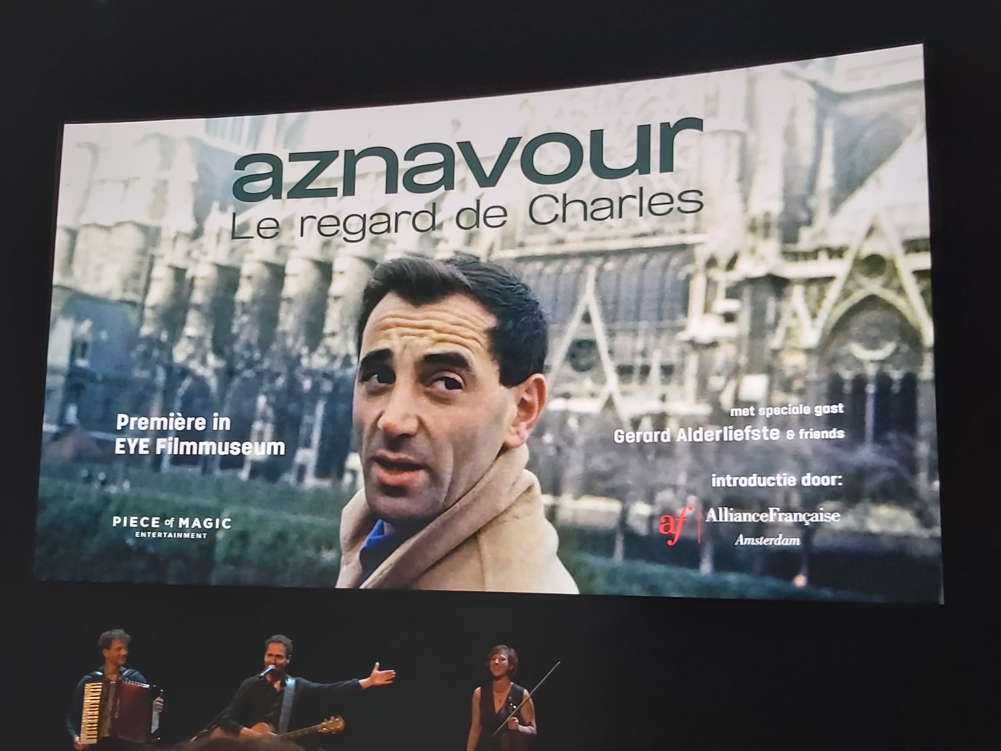 Screening of a film dedicated to Charles Aznavour in Amsterdam