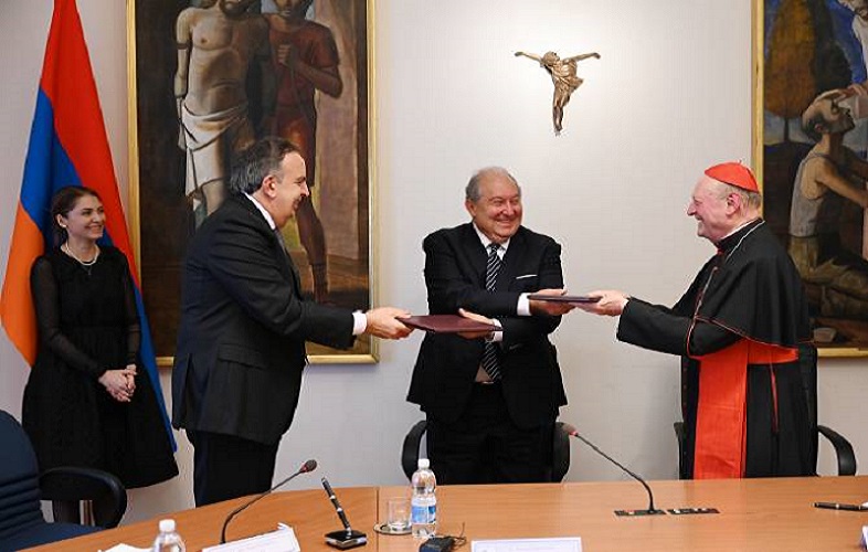 Memorandum of understanding on cooperation in culture sector between Armenian ministry of education, science, culture and sport and Pontifical Council for Culture signed