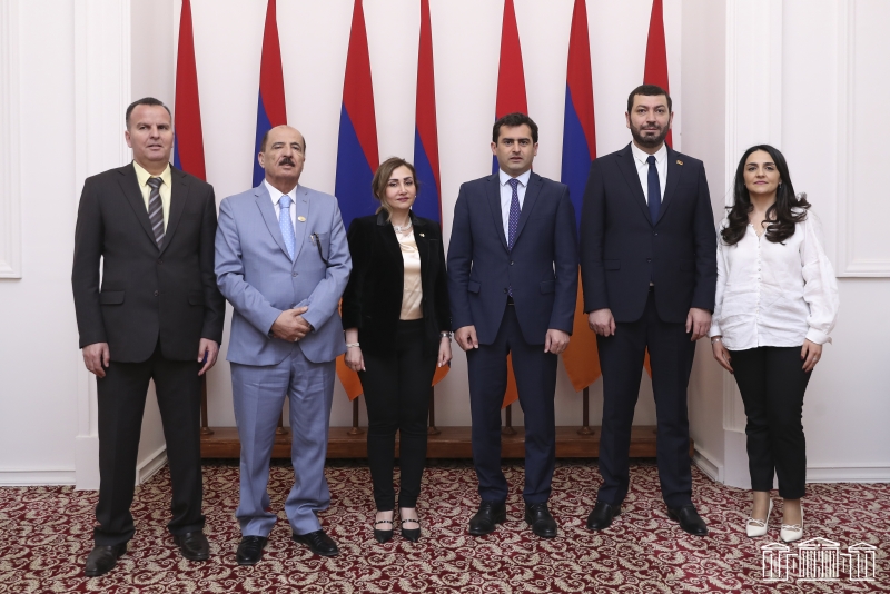 Hakob Arshakyan Receives Delegation Led by Head of Syria-Armenia Friendship Group of Syrian Parliament