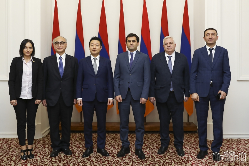 Hakob Arshakyan receives delegation led by Parliamentary Vice-Minister for Foreign Affairs of Japan