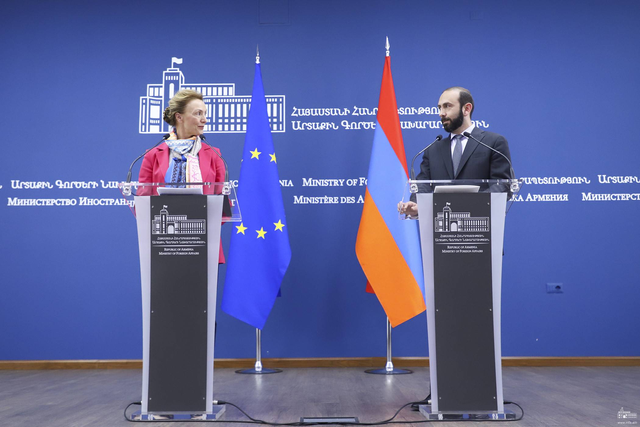 Statement for Press of Foreign Minister of Armenia Ararat Mirzoyan following meeting with Secretary General of Council of Europe Marija Pejčinović Burić