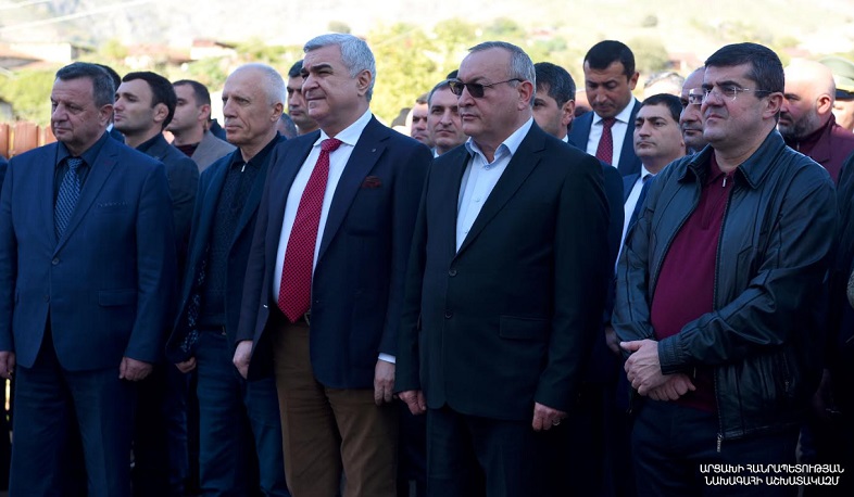 Artsakh President participates in the solemn opening ceremony of multifunctional sports complex in Chartar