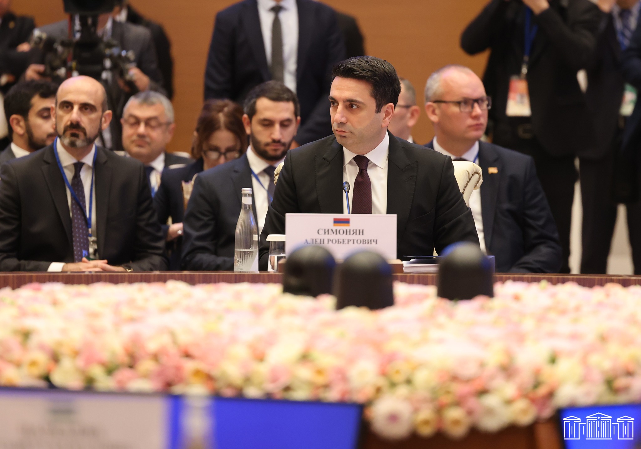 Alen Simonyan gives a speech at Plenary Session of Inter-parliamentary of CIS member states: policy of threats and coercion is unacceptable for us