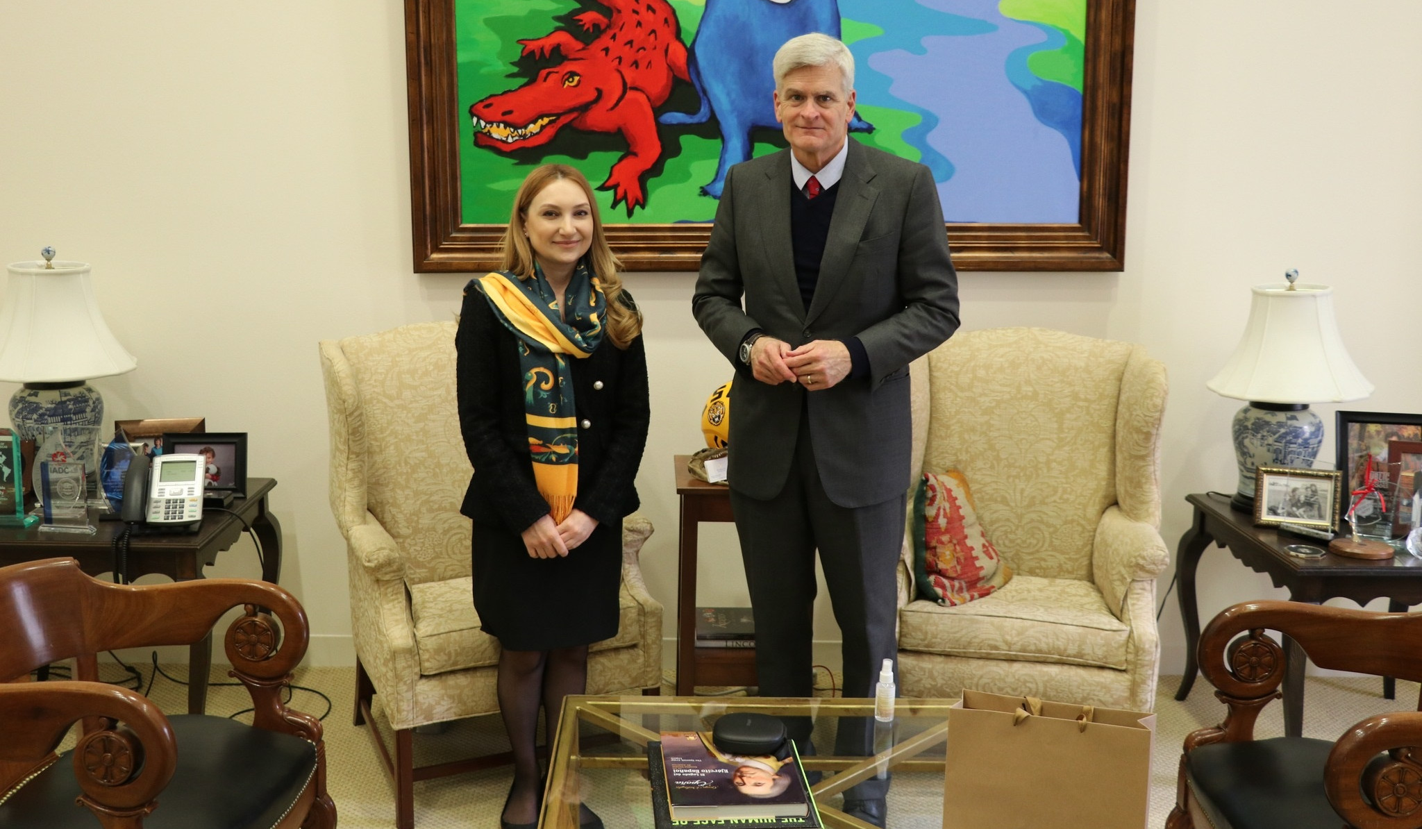 Lilit Makunts and US Senator Bill Cassidy discussed regional security issues
