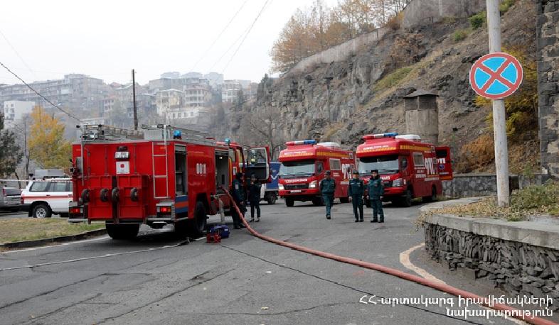 Ցուցադրական հատուկ տակտիկական ուսումնավարժություն՝ Մանկական երկաթուղու տարածքում