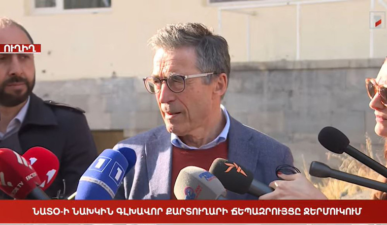 Former NATO Secretary General Anders Fogh Rasmussen’s Press Conference in Jermuk, Armenia