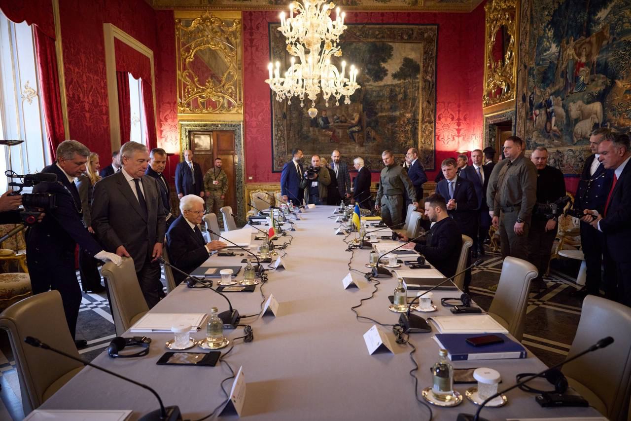 Mattarella and Meloni expressed full support for Ukraine at the meeting with Zelensky