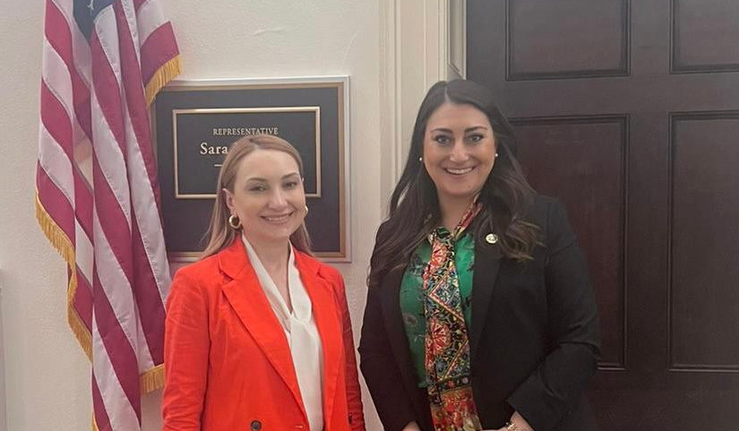 Ambassador Makunts discussed peace process with Azerbaijan with Congresswoman Sarah Jacobs