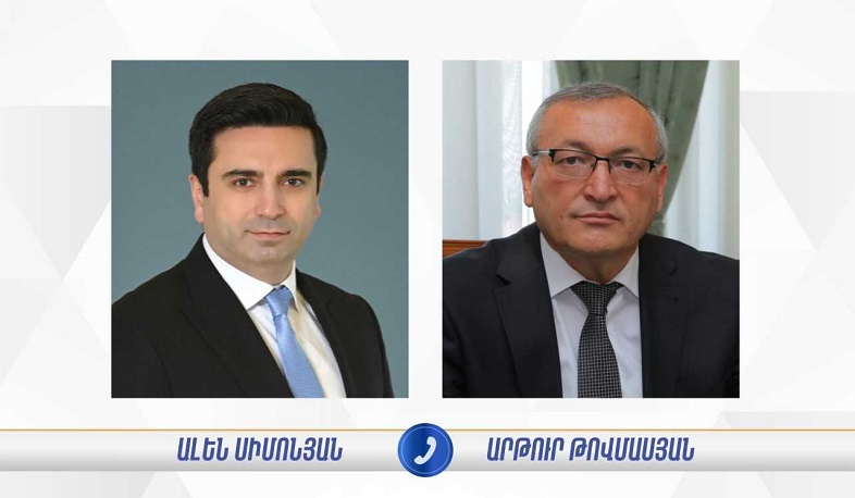 Alen Simonyan and Artur Tovmasyan discussed situation in Nagorno-Karabakh