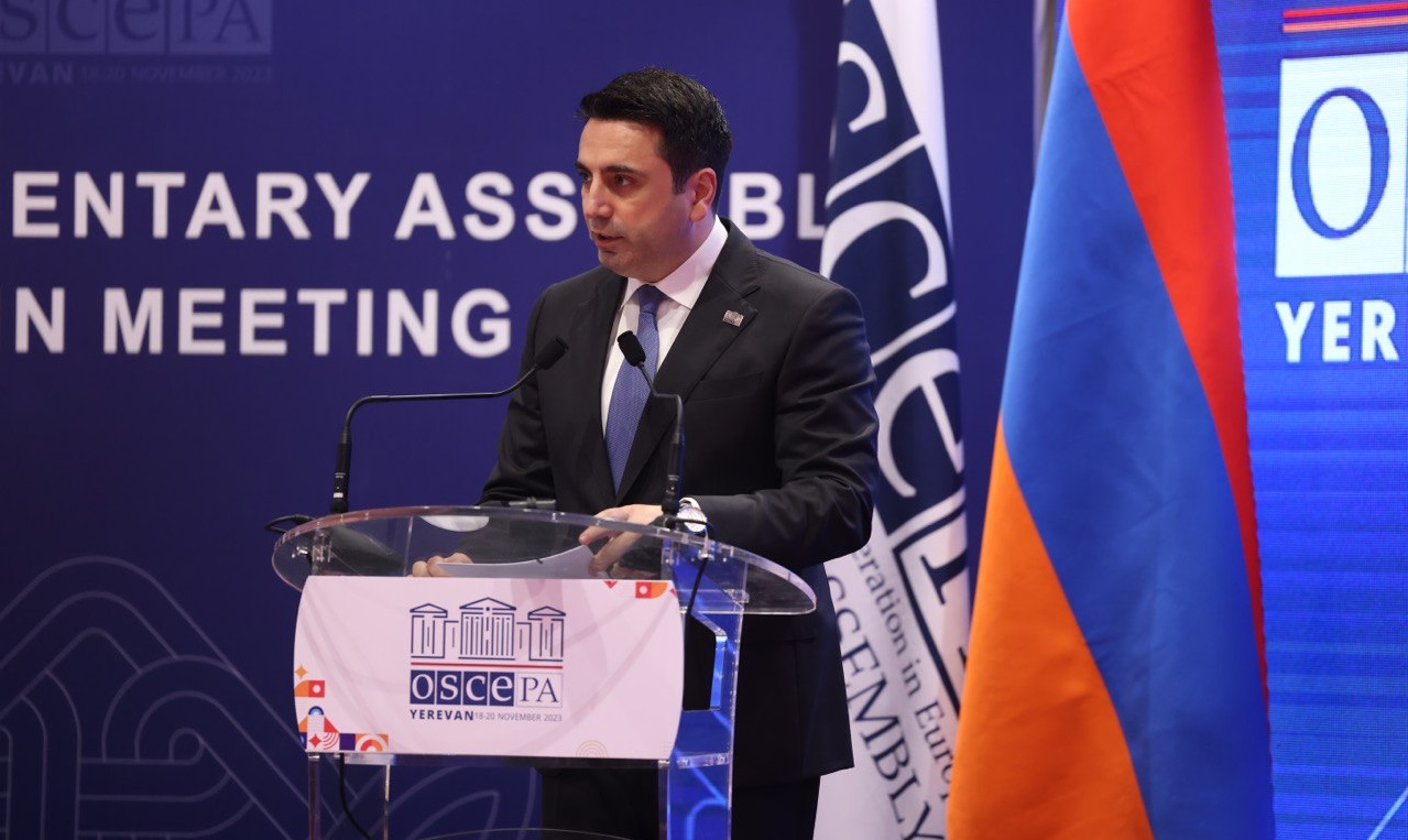 Speech by RA NA President at Autumn Meeting of the OSCE Parliamentary Assembly