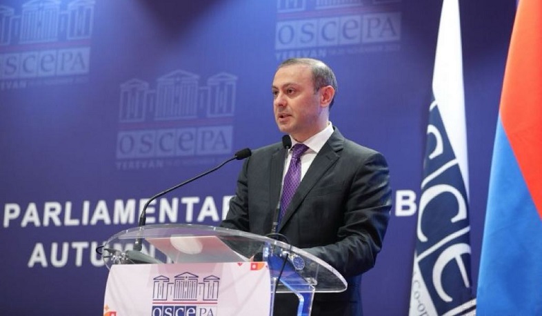 Welcoming Address of Secretary of Security Council of Armenia Armen Grigoryan at OSCE Parliamentary Assembly autumn meeting 2023