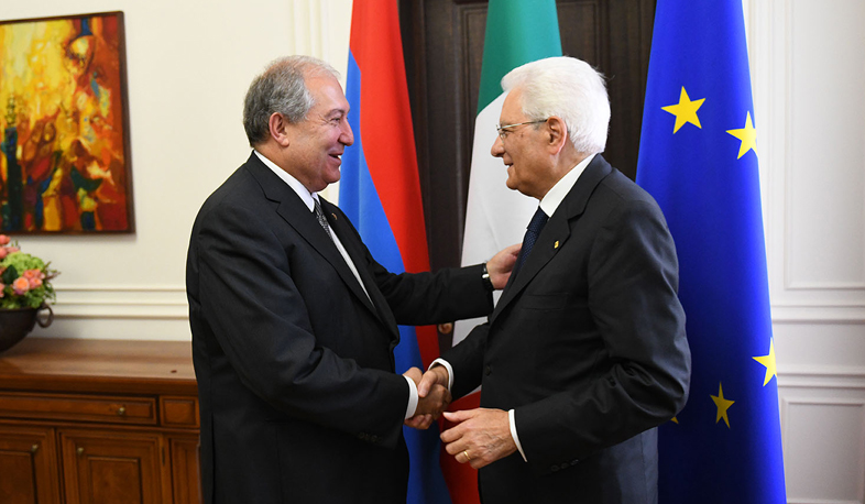 Italy President makes a state visit to Armenia