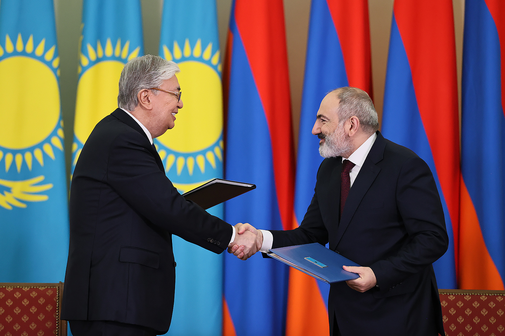 Pashinyan and Tokayev signed joint statement based on results of Kazakh President's visit to Armenia
