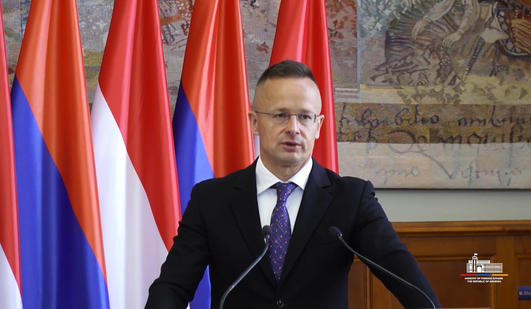 We welcome significant steps taken by both Armenia and Azerbaijan towards peace: Minister of Foreign Affairs of Hungary