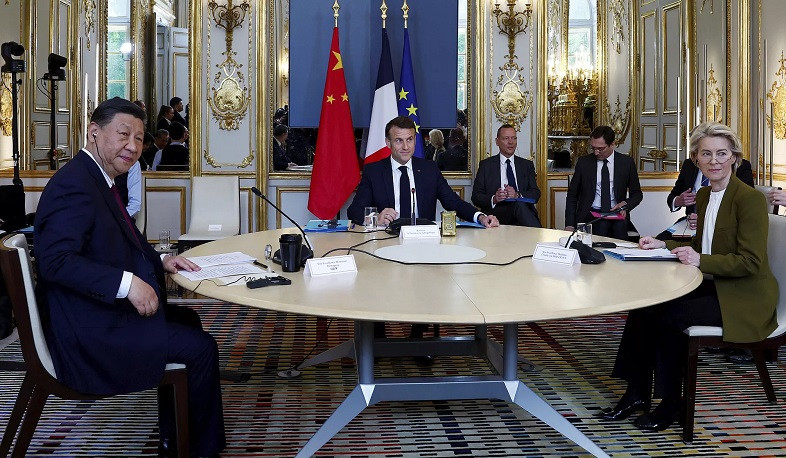 Macron, von der Leyen press China's Xi on trade in Paris talks