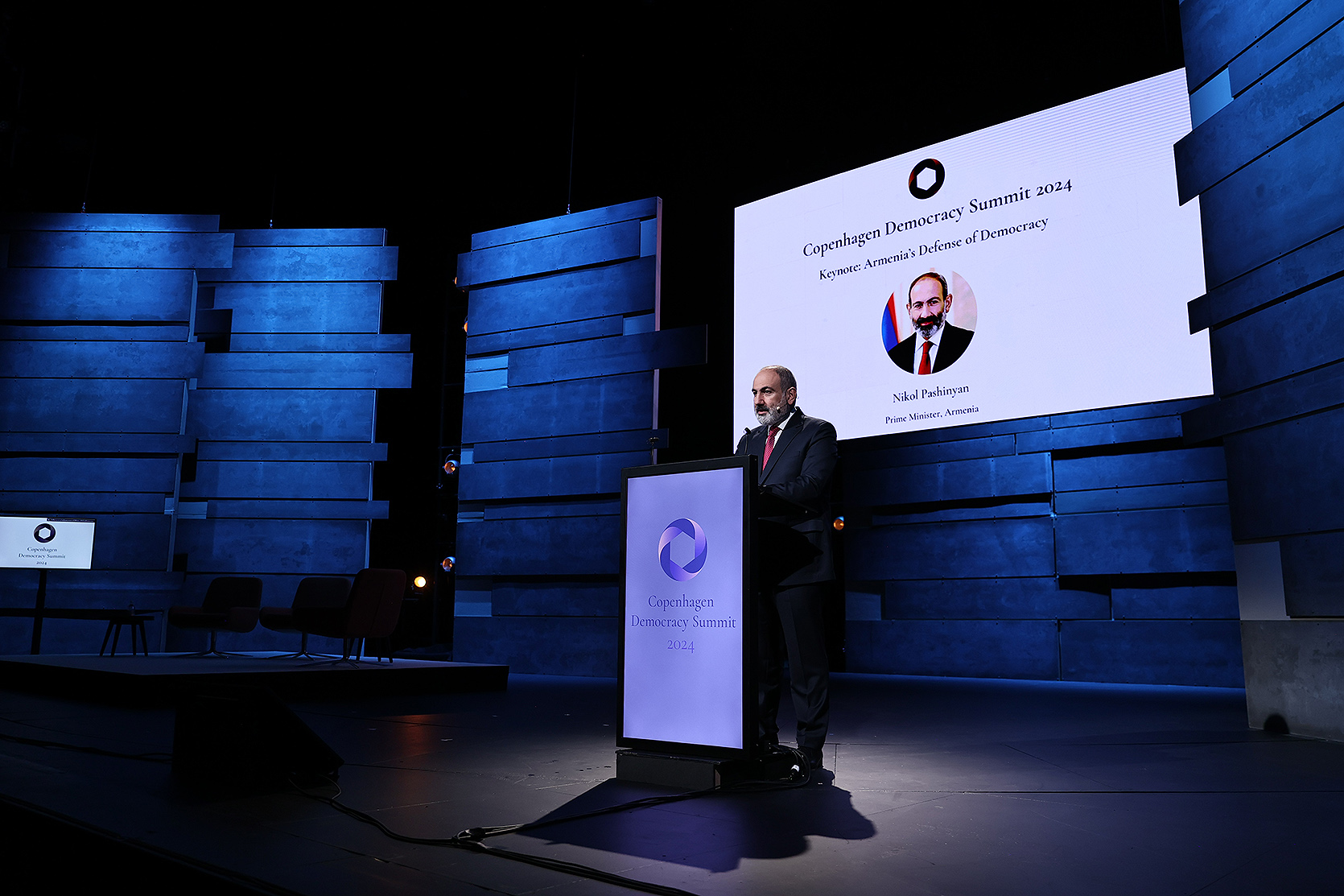 We hope that global democracy will stand by us in facing the challenges. Armenia's Prime Minister Pashinyan participates in the