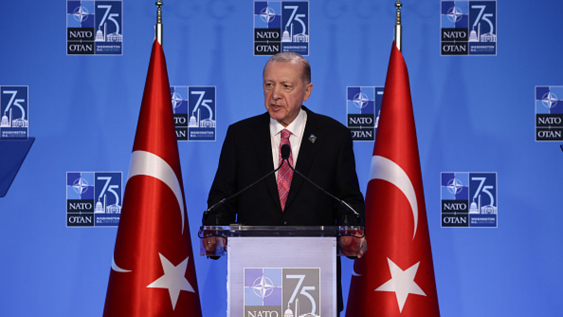 Turkey will not approve cooperation between NATO and Israel: Erdogan