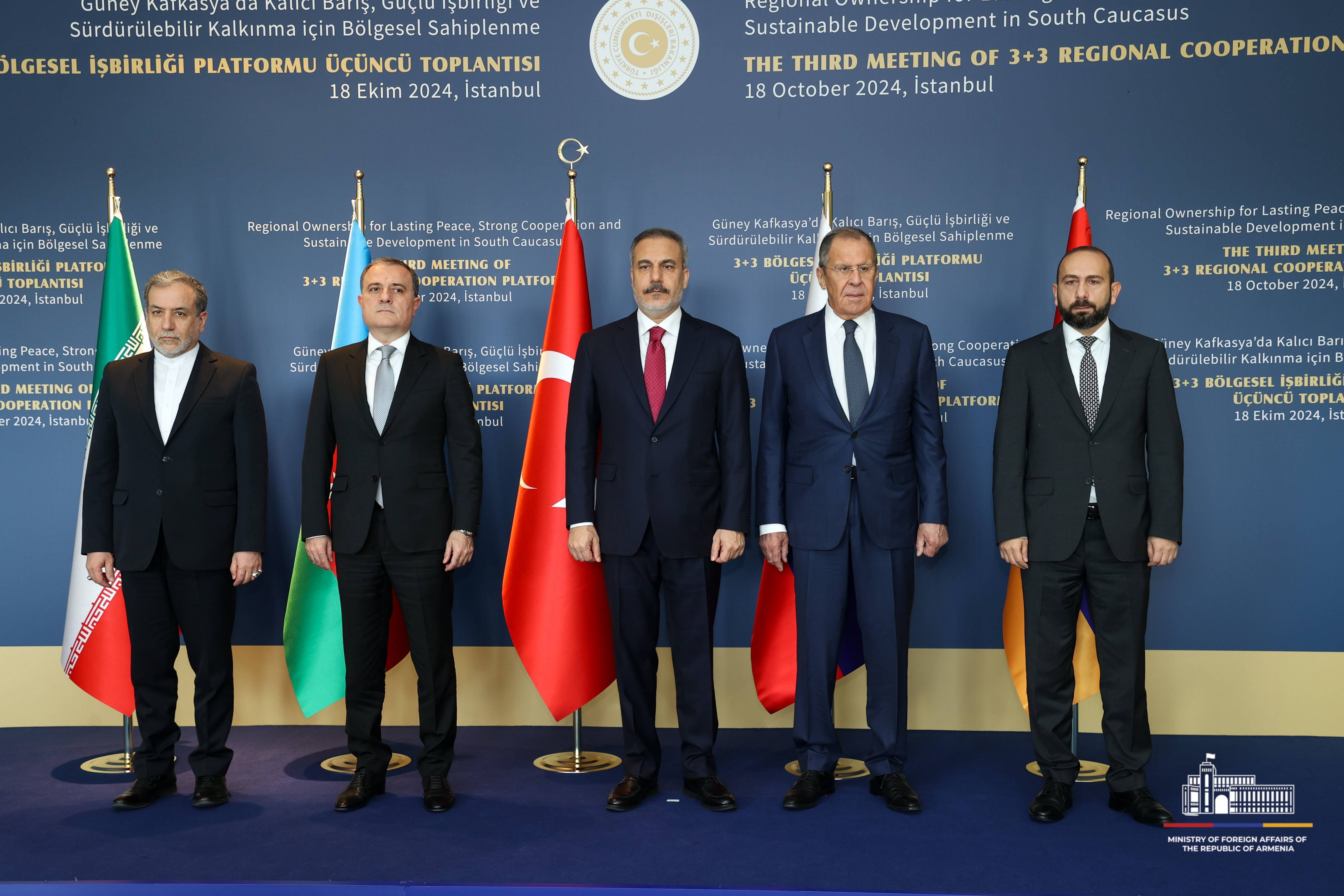 Remarks by Minister of Foreign Affairs of Armenia during Ministerial session of 3+3 regional consultative platform