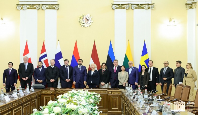 Delegations led by Presidents and Vice Presidents of Parliaments of Nordic-Baltic Eight countries cooperation format hosted in Parliament