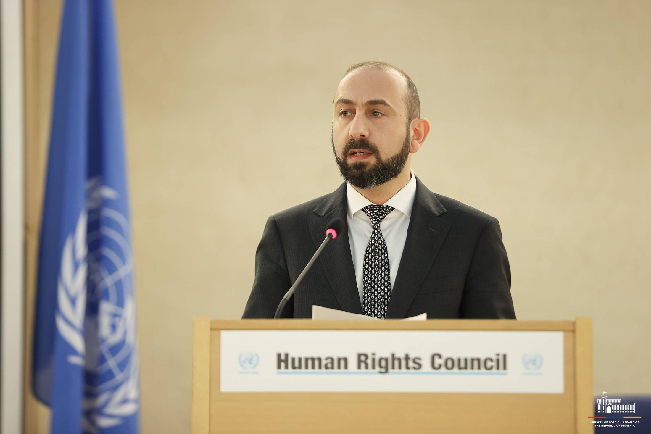 Statement by Minister of Foreign Affairs of  Armenia: Ararat Mirzoyan, at High-level Segment of 58th session of Human Rights Council