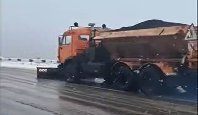 Սպիտակի ոլորաններում թաց ձյուն է տեղում