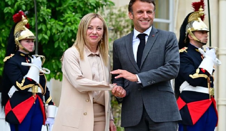 Macron and Meloni meet in Rome after tensions on Ukraine, trade