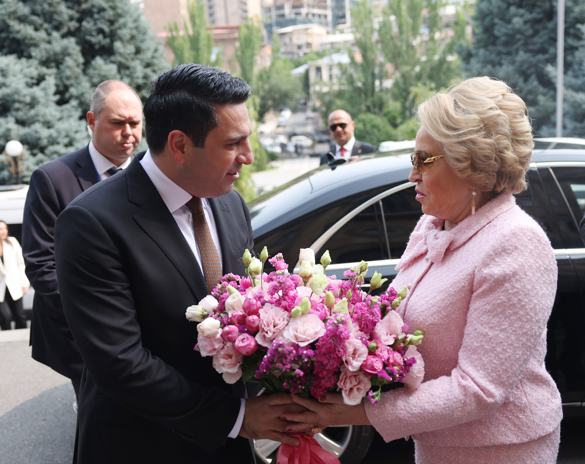Russia supports peace and stability in region: Matvienko to Simonyan