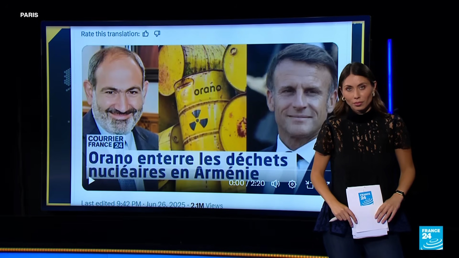 France 24 refutes false news about French nuclear waste being transported to Armenia with facts