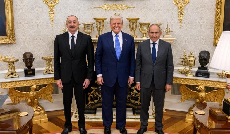 It will be an everlasting friendship for me: Trump posts photo with Pashinyan and Aliyev at White House