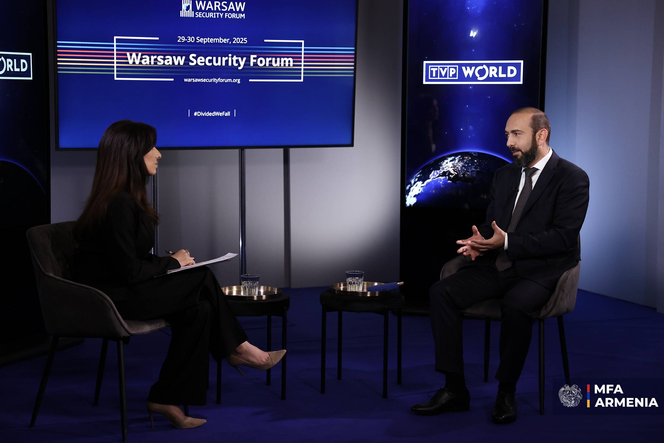 Interview of Foreign Minister of Armenia Ararat Mirzoyan to Polish TVP World