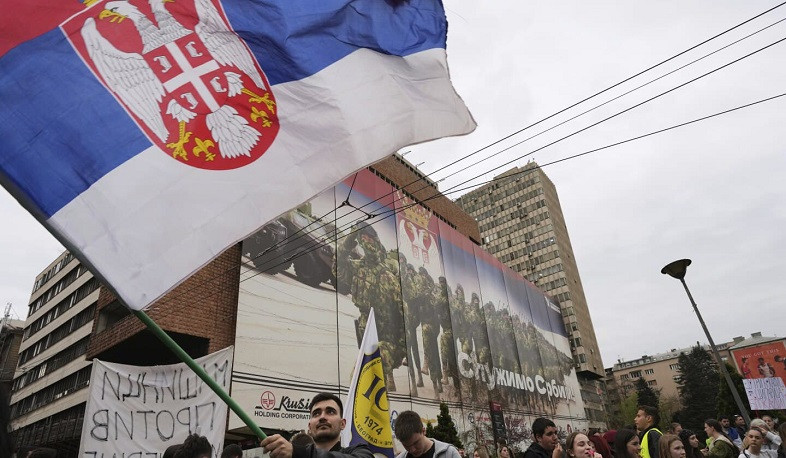 Protest in Belgrade against Trump's son-in-law's hotel plan