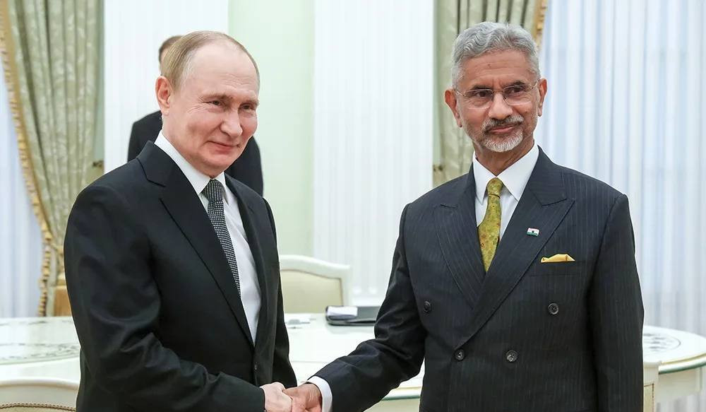 Պուտինը Կրեմլում ընդունել է Հնդկաստանի արտաքին գործերի նախարար Սուբրամանյամ Ջայշանկարին