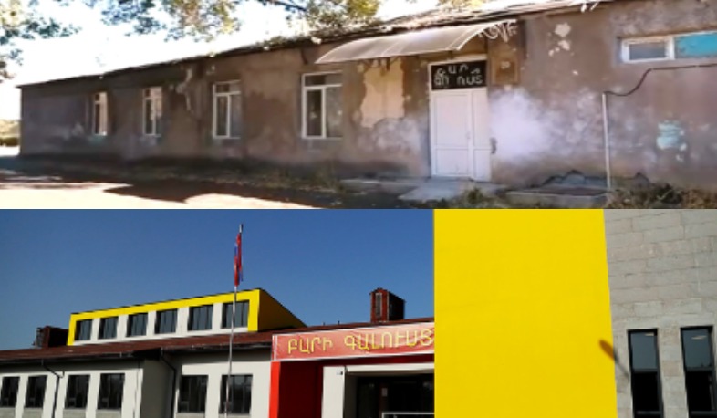 Խարխլված դպրոցի շենքի փոխարեն Կաթնաղբյուրում կառուցվել է նորը. Չախոյան