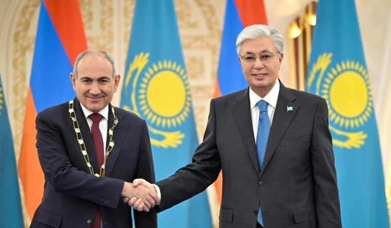 Դուք միջազգային հանրությանը հայտնի եք որպես ուժեղ, հեռատես առաջնորդ և քաղաքական գործիչ. Տոկաևը պարգևատրել է Փաշինյանին