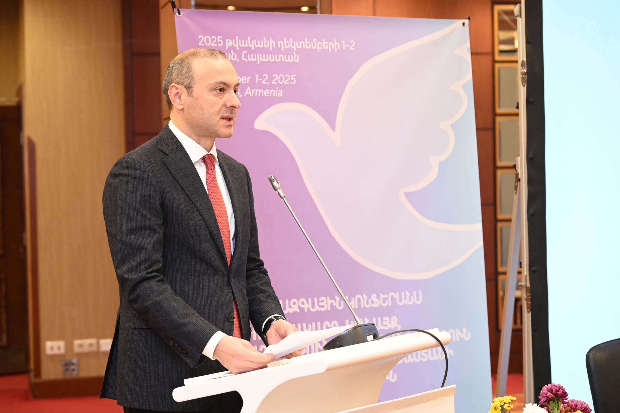 Peace and security cannot be sustainable if women's voices are not heard in processes of building them: Armen Grigoryan
