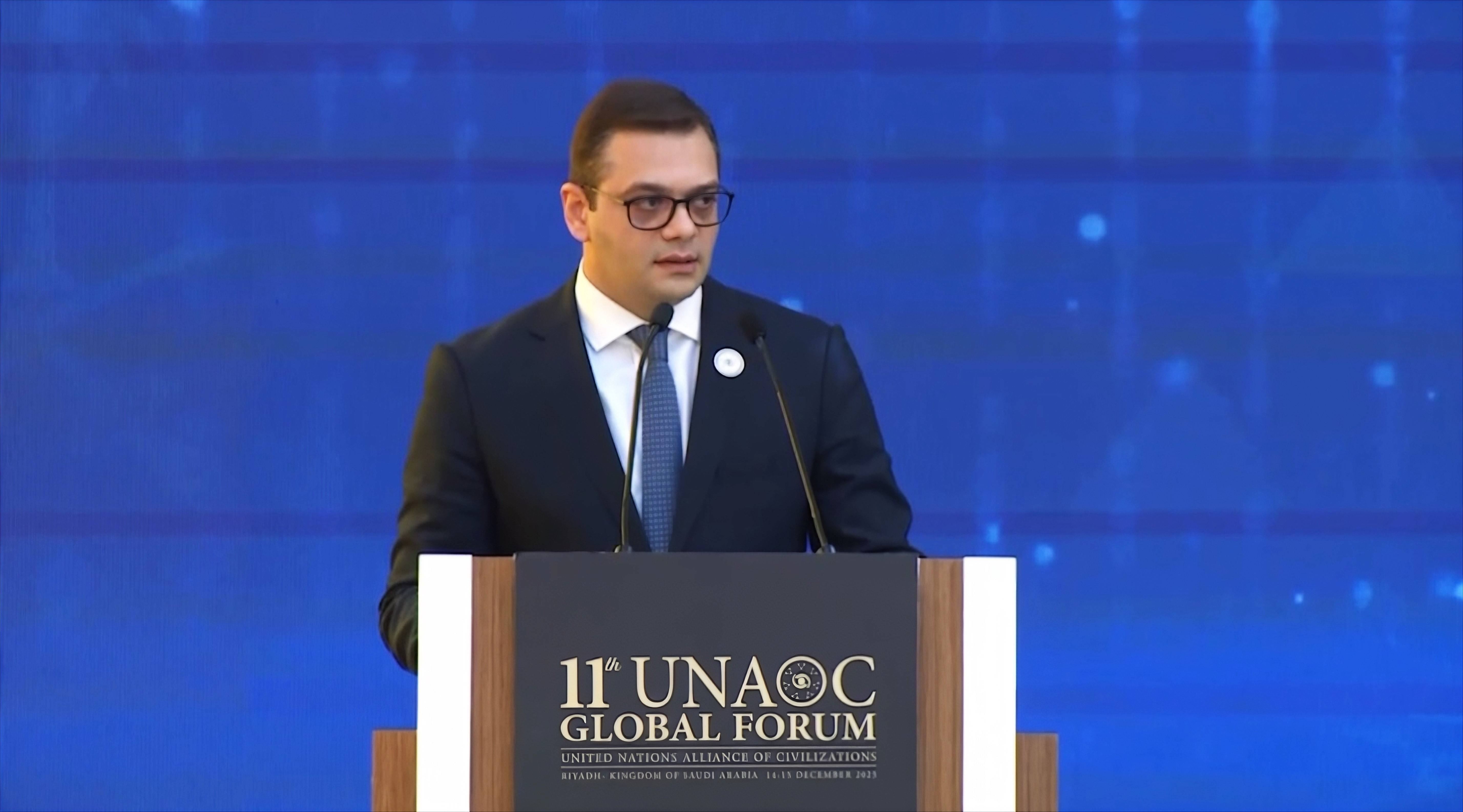 Deputy Foreign Minister of Armenia Robert Abisoghomonyan participated in 11th Global Forum of UNAOC