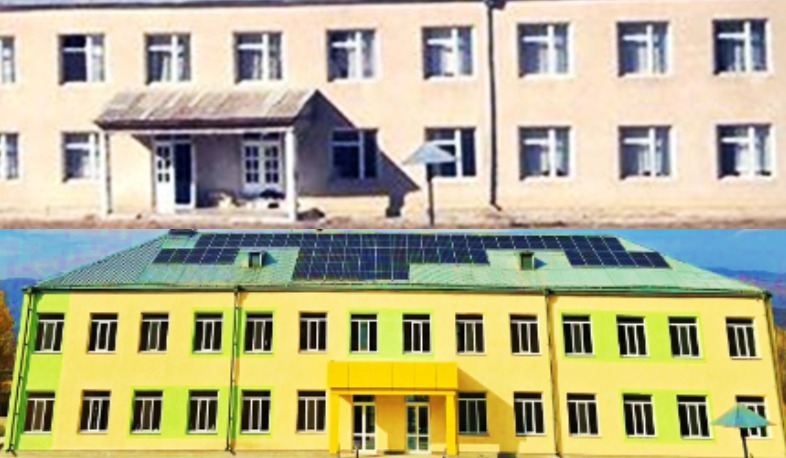 Մեր դղյակներից մեկը Կաթնաջուր գյուղում. դպրոցն ամբողջությամբ հիմնանորոգվել է. Չախոյան