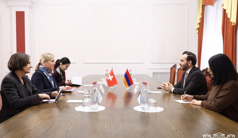 Hayk Konjoryan, Swiss Ambassador discuss issues regarding regional developments