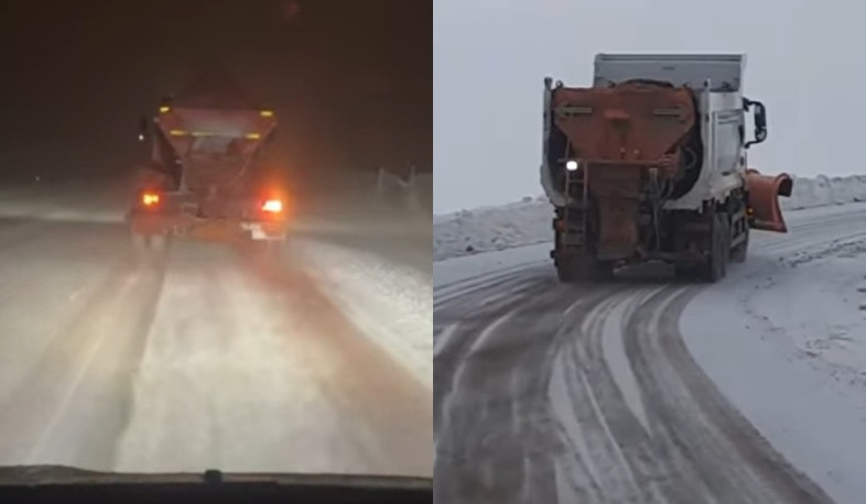 Ձյան մաքրման շուրջօրյա աշխատանքներ՝ հանրապետության ավտոճանապարհներին