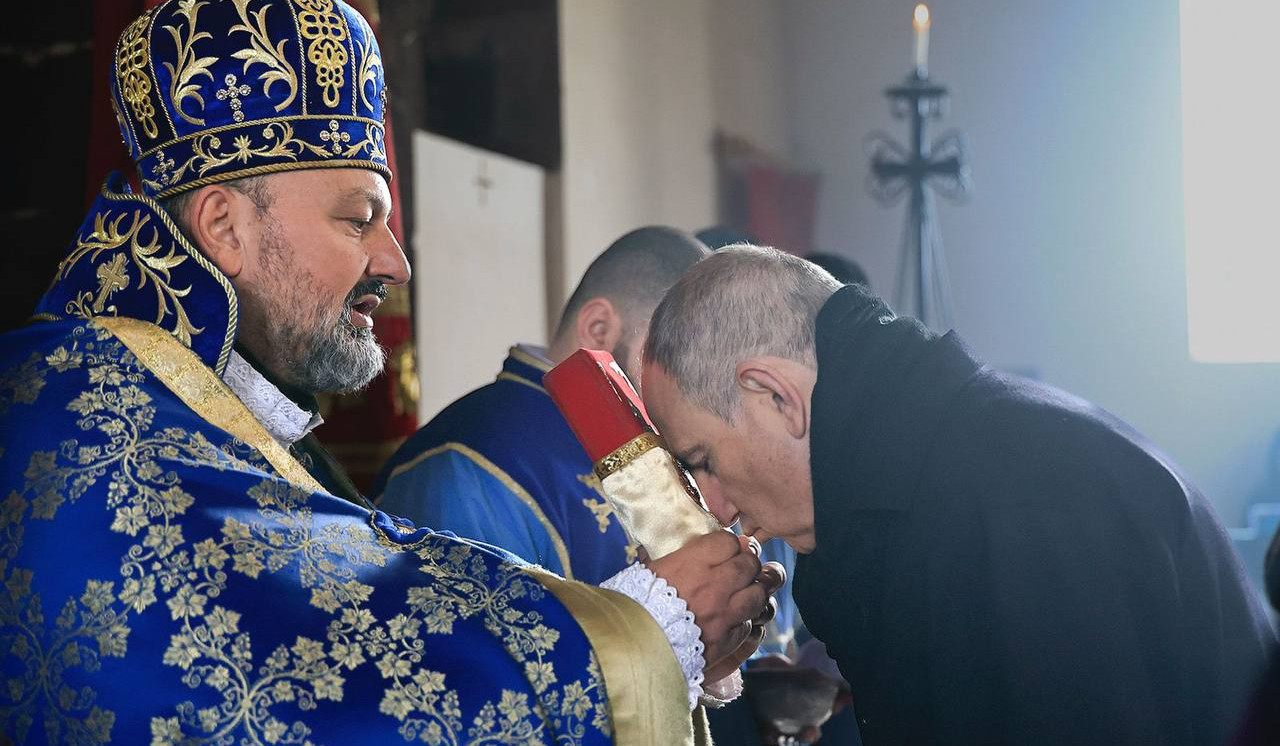 Նիկոլ Փաշինյանը Մրգաշատի սուրբ Աստվածածին եկեղեցում ներկա է եղել մատուցվող պատարագին