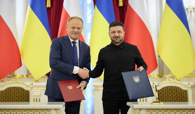 Զելենսկին և Տուսկը Կիևում փաստաթուղթ են ստորագրել զենքի համատեղ արտադրության մտադրությունների մասին