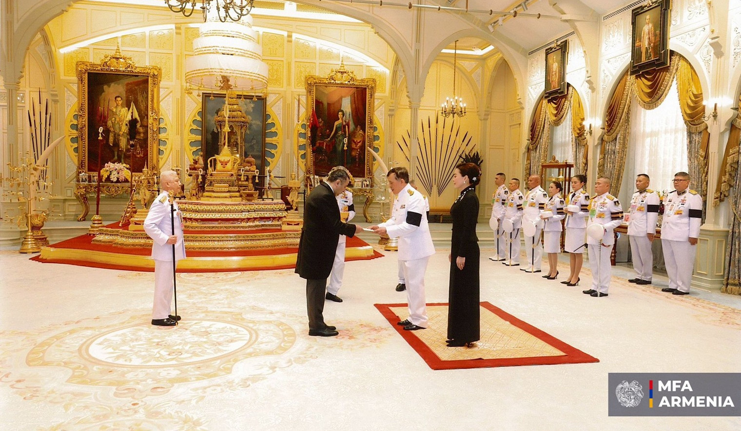 Դեսպան Վահե Գևորգյանը իր հավատարմագրերն է հանձնել Թաիլանդի թագավորին