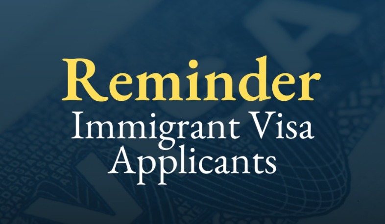 16 տարին լրացած ներգաղթային վիզայի բոլոր դիմոxները պետք է ներկայացնեն դատվածություն չունենալու մասին տեղեկանք. ԱՄՆ դեսպանատուն