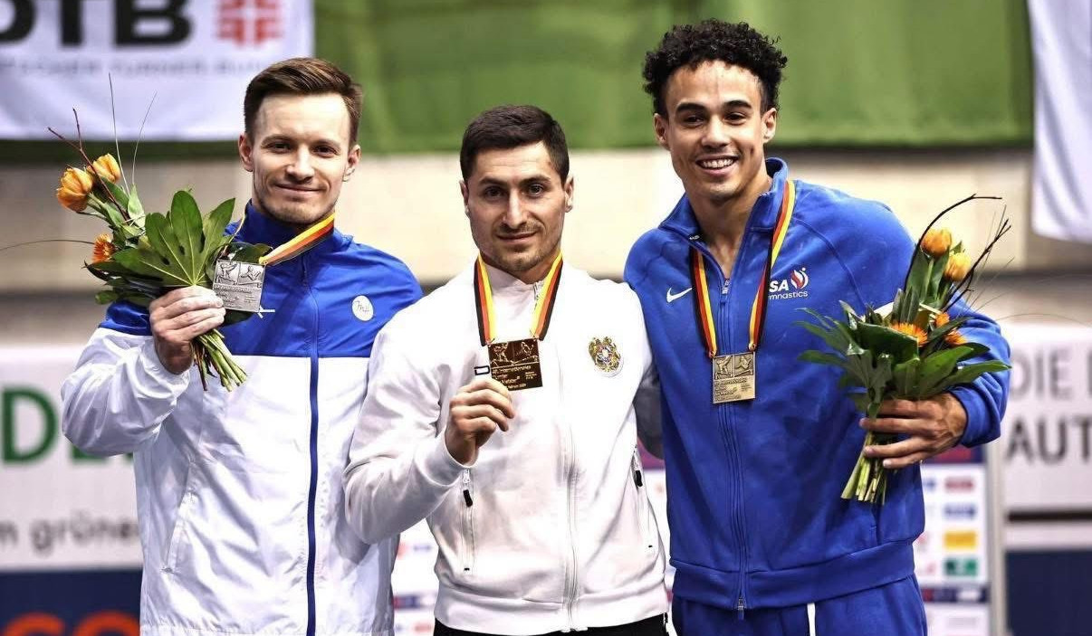 Մարմնամարզիկ Արթուր Ավետիսյանը ոսկե մեդալ է նվաճել Գերմանիայում կայացած աշխարհի գավաթի խաղարկության առաջին փուլում