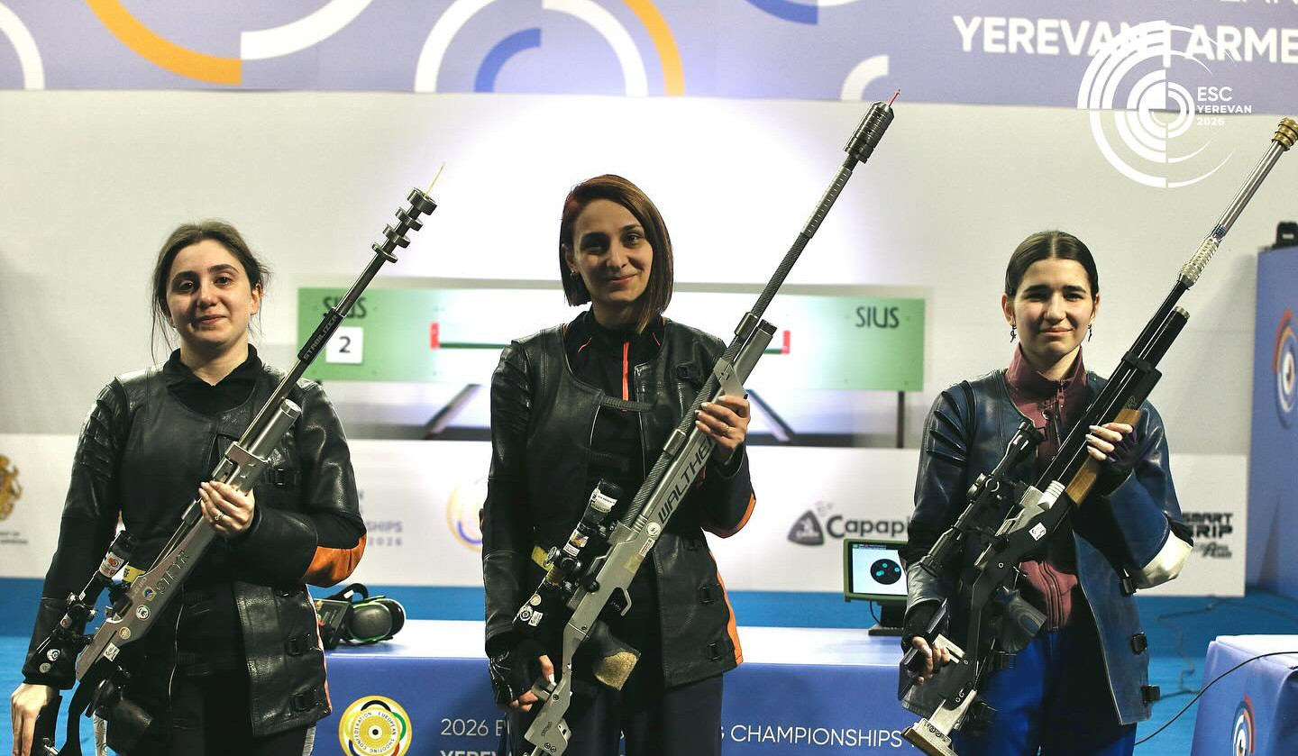 Հայաստանն առաջին ոսկե մեդալներն է նվաճում Երևանում ընթացող հրաձգության Եվրոպայի առաջնությունում