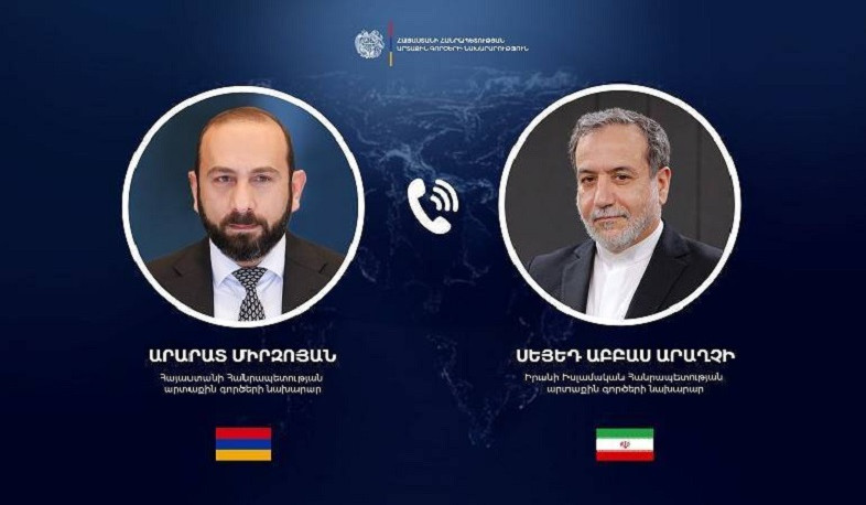 Միրզոյանը Արաղչիի հետ հեռախոսազրույցում ընդգծել է լարվածության թուլացման և խաղաղ միջոցներով հանգուցալուծման հասնելու կարևորությունը